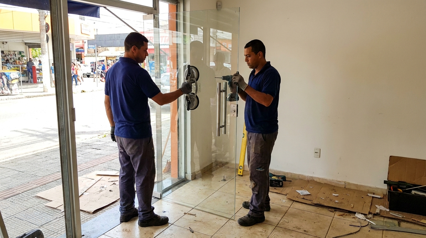 Portas em Vidro na Tabuleta, Teresina‑PI
